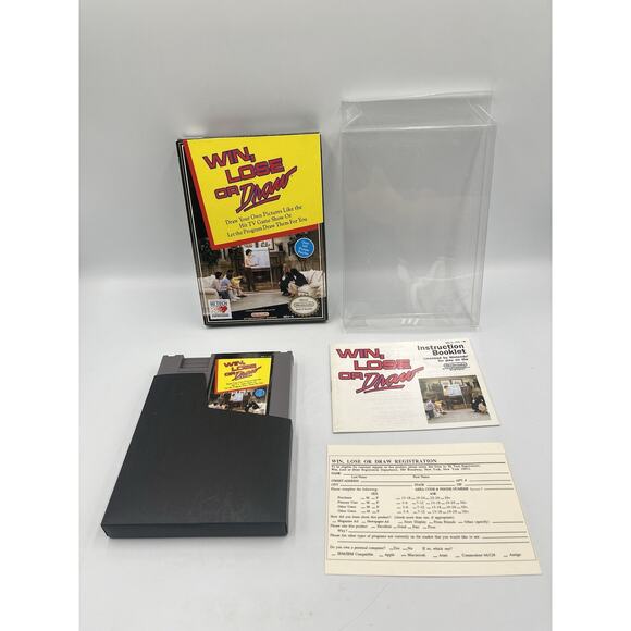 Win Lose Draw (Nintendo NES) Complete in Box CIB Near Mint - Picture 2 of 16